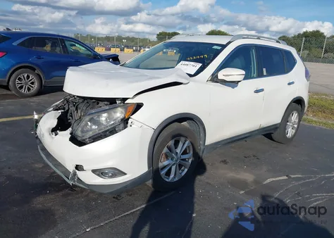 2014 Nissan Rogue Sv z USA, uszkodzony, nr VIN 5N1AT2ML5EC753648